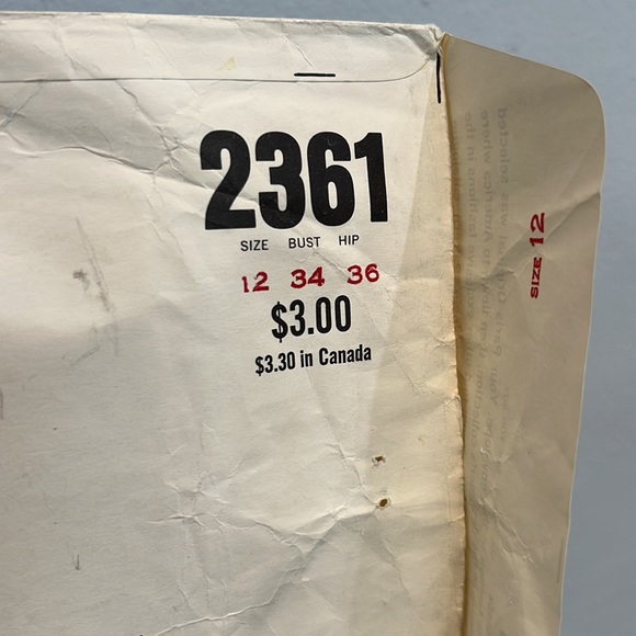 VOGUE Paris ORIGINAL Lanvil Pattern with original Cloth Label - Picture 8 of 12